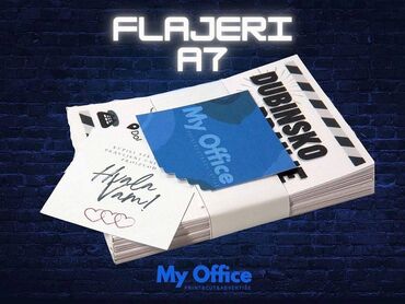 Biznis usluge: MINI FLAJERI A7 My Office print&cut& advertise(myofficepca) za