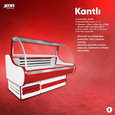 Soyuducu vitrinləri: Vitrin soyuducular. Zavod istehsalı. İstənilən ölçüdə və rəngdə — 9