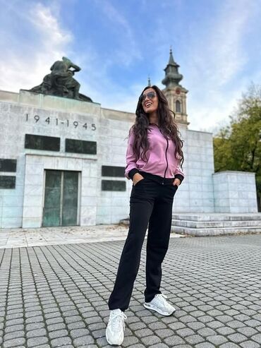 Gornji i donji deo: Nove pamučne komplet trenerke dostupne M do 6XL-sa ranflom ili bez — 18