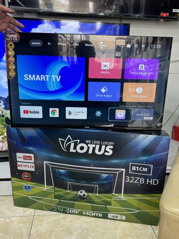 tv set: Yeni Televizor Lotus Led 32" HD (1366x768), Ünvandan götürmə, Pulsuz çatdırılma, Ödənişli çatdırılma