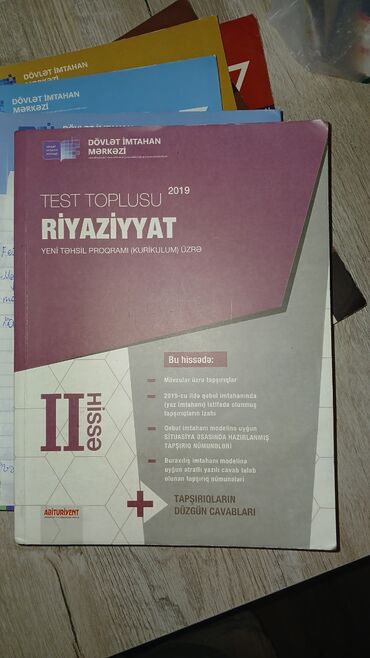 riyaziyyat kitabı: Riyaziyyat dim 2 hissə