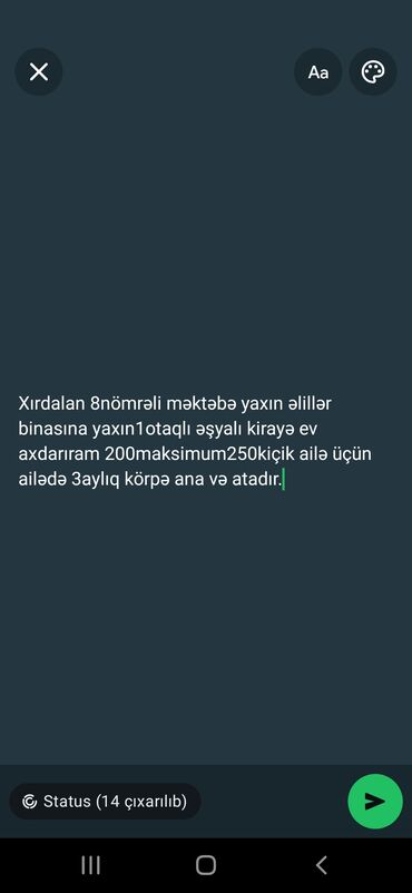 a frame evler kiraye goygol: Xırdalanda, 8 nömrəli məktəbə və Əlillər binasına yaxın ərazidə 1