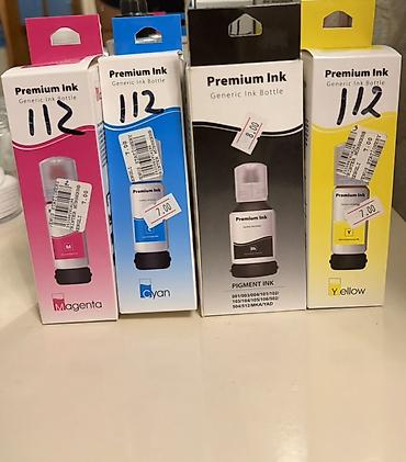 epson: HƏR BİRİ 6 AZN Premium Ink – Generic Ink Bottle 112 seriyası — 1