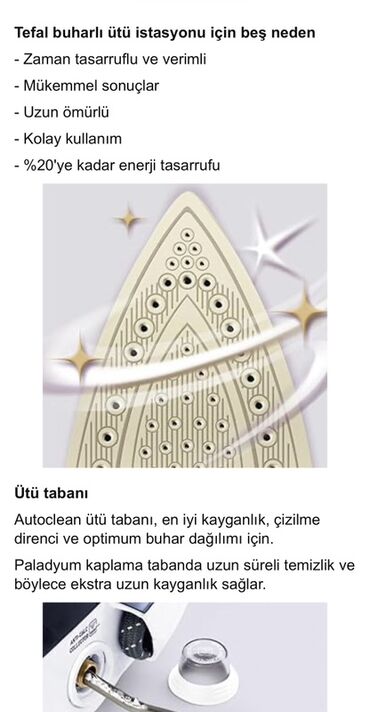 Ütülər və buxarlayıcılar: Buxar generatorlu ütü, Tefal — 7