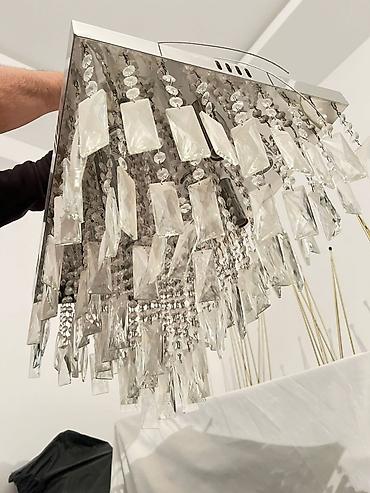 İşıqlandırma: Çılçıraq, 10 və daha çox lampa, Metal — 3