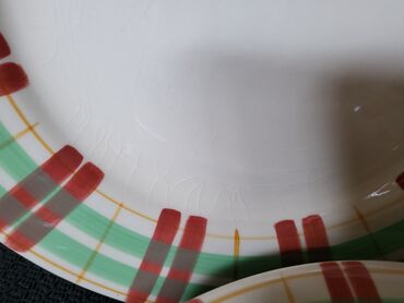 Kuhinjski setovi: Tanjiri rucno oslikani blue elephant 80te. Tanjiri,plitki rucno — 5