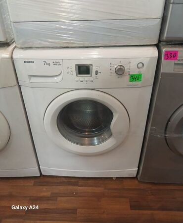 işlenmiş maşınlar: Стиральная машина Beko, 7 кг, Б/у, Автомат, Есть сушка