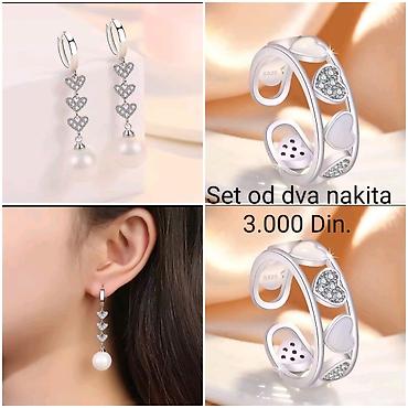 pandora na: Elegantni posrebreni set od dva nakita sa žigom S925 od hirurskog — 2