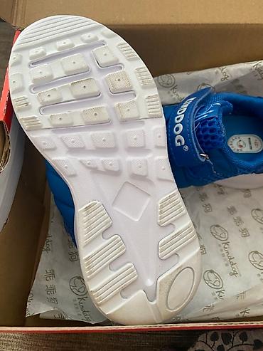 nike react: Синие детские кроссовки от KINDDOG. Модель имеет легкий дышащий верх — 6