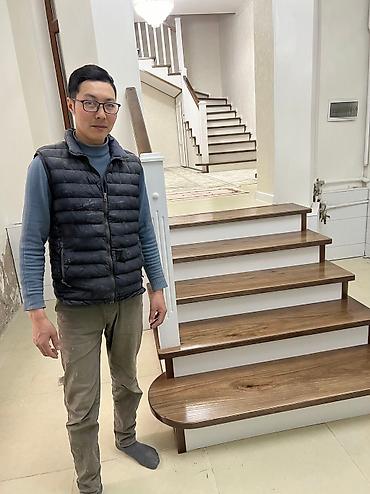 Обшивка лестниц: Сапатуу тепкичтерди жасайбыз шпондолгон фанер менен байланышыныздар! — 23