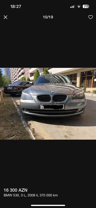 Bamperlər, buferlər: Arxa, BMW E60 2008, 2008 il, Orijinal, Almaniya, İşlənmiş