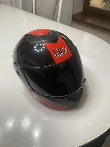 black ice: Мотошлем ORZ Helmets, открытого типа (Jet) с откидным затемнённым — 1