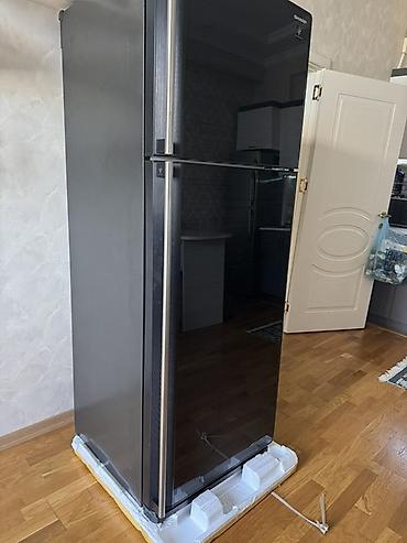 manqal balaca: İşlənmiş 2 qapılı Sharp Soyuducu Satılır, rəng - Qara — 1