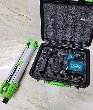 Makita yaşıl şüalı lazer nivelir dəsti Xüsusiyyətlər: - 360° dairəvi