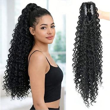 Perike i klipse: Ekstenzija rep (clip-in) – duga talasasta kosa - Tip: sintetička — 10