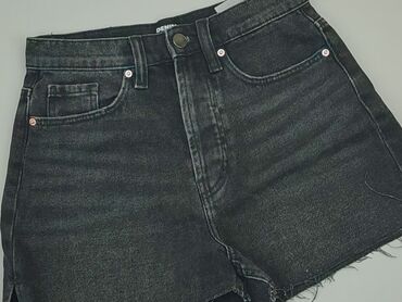 czarne bluzki z krótkim rękawem: Shorts, SinSay, XS (EU 34), condition - Good