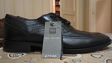 Ayaqqabılar: M&S Collection kişi ayaqqabısı – real dəri - Model: klassik broq — 2
