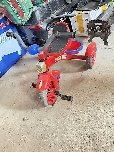 Детский трёхколёсный велосипед Super Trike. - Яркий красно‑синий