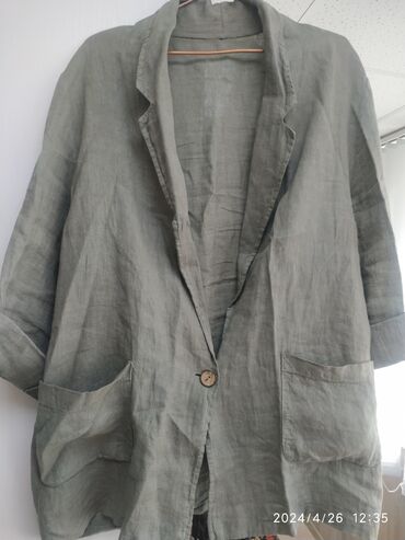 блузка цвета хаки: Пиджак, Италия, L (EU 40), XL (EU 42), 2XL (EU 44)