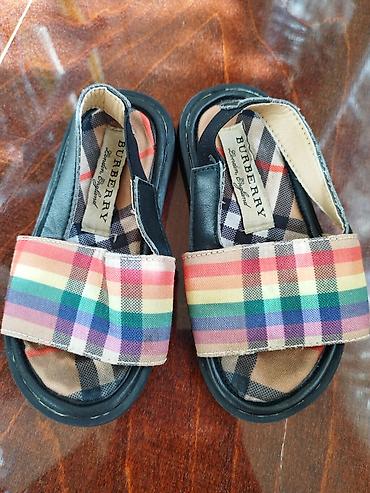 Детская обувь: Burberry uşaq sandal çifti - Brend: Burberry (etiket: “Burberry — 1