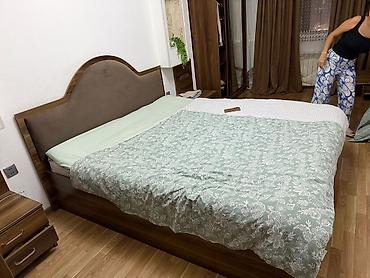 matras yeni: Iki nəfərlik taxta çarpayı dəsti - Material: ağac əsaslı korpus — 6