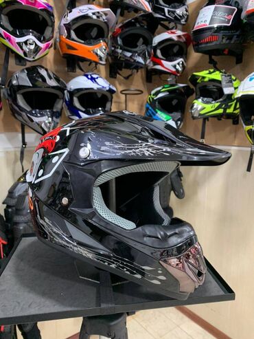 детские шлемы: Шлем мотокроссовый, квадроцикл, питбайк, снегоход, мопед новинка