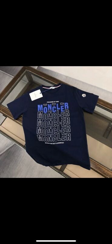 dime джинсы: Мужская футболка, M (EU 38), Moncler, Новый, цвет - Синий, Самовывоз, Платная доставка