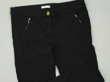 dżinsy czarne z wysokim stanem: Promod, Material trousers for women, size XL