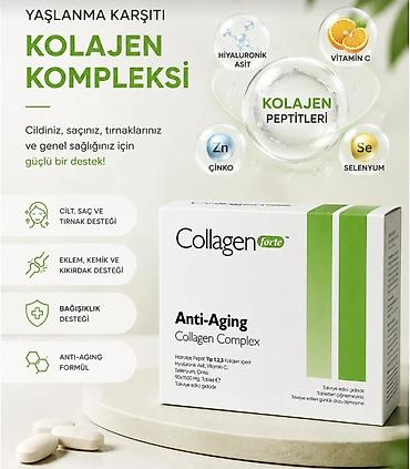 collagen: Collagen Forte Anti-Aging Collagen Complex – hidrolizə peptid Tip 1 — 5