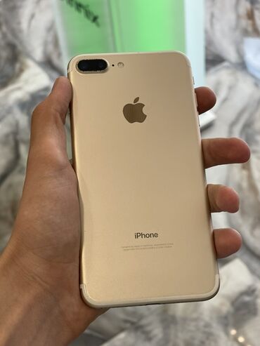 Apple iPhone: IPhone 7 Plus, 32 GB, Qızılı, Zəmanət, Barmaq izi, Simsiz şarj