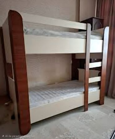 Divan və kreslo dəstləri: Nurideİkimərtəbəli çarpayı Satılır 220₼ Matrassız Ölçü 2/90 Mebel əla