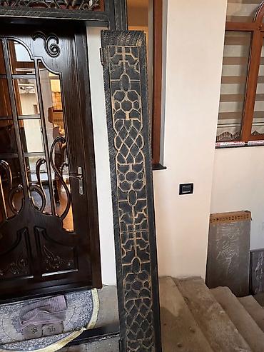 qapi avropa: Dekorativ giriş qapısı komplekti - Material: bərk ağac (təbii — 4