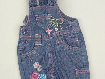 legginsy jeansowe dla dziewczynki: Dungarees, 0-3 months, condition - Very good