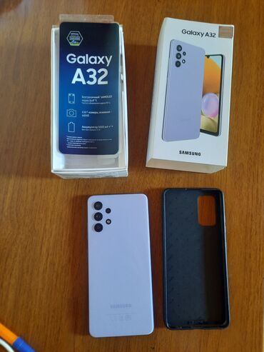 samsunq not 3: Samsung Galaxy A32, 64 GB, rəng - Çəhrayı, Sensor, Barmaq izi, Face ID