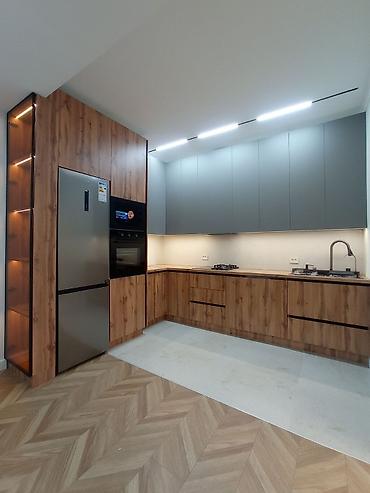 Кухонные гарнитуры: Кухонный гарнитур угловой в современном минималистичном стиле - — 14