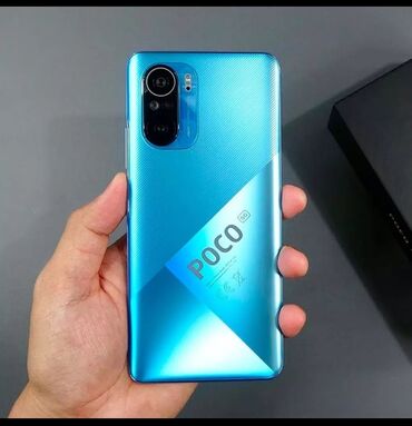 смартфоны поко: Poco F3, Б/у, 256 ГБ, цвет - Голубой, 2 SIM