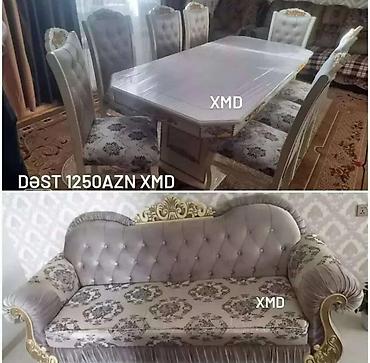 Klassik üslubda mebel dəsti Dəst tərkibi: - 1 ədəd geniş süfrə masası