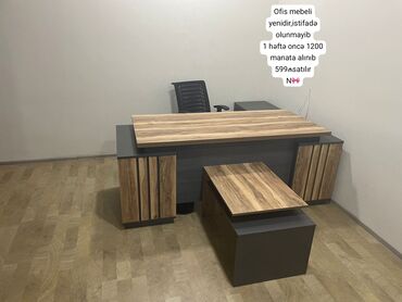 masa ofis: Satılır:Ofis mebeli Qeyd:*Təzədir* 1həftə əvvəl 1200 aznə