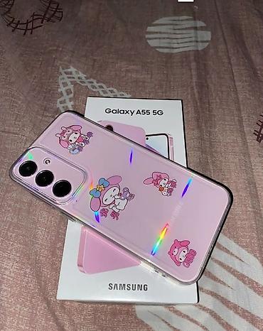 mini iphone: Samsung Galaxy A55 - Цвет: розовый - Комплектация по фото. чехол — 1