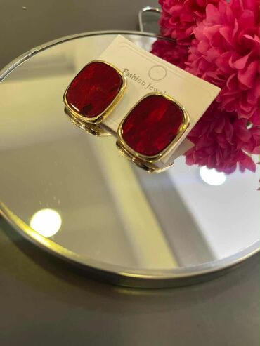 Setovi nakita: Set retro elegantnih minđuša – 4 para - Par 1: Pravougaone dugačke — 11