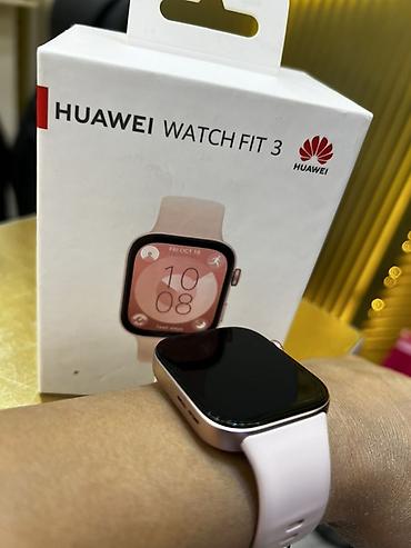 huawei band 6: Huawei Watch Fit 3 – zərif çəhrayı rəngdə smart saat 🆘İşlədilməyib.!🆘 — 3