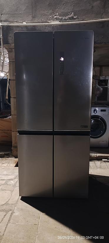 Soyuducular: İşlənmiş 4 qapılı Midea Soyuducu Satılır, rəng - Boz — 5