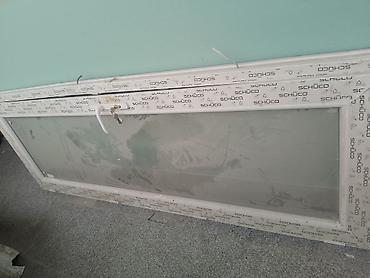 plastik qapi pencere: İşlənmiş İkiqat şüşə paketi Plastik pəncərə, Еni: 80 sm, Uzunluğu: 213 sm — 2