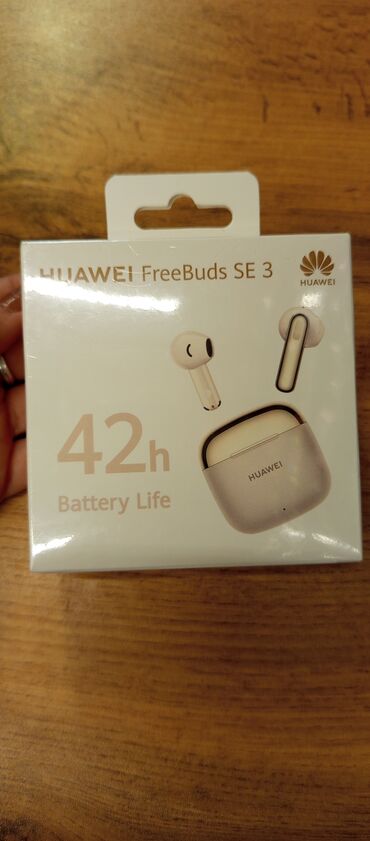 Наушники: Новый Беспроводные (Bluetooth) Наушники, Huawei, цвет - Бежевый
