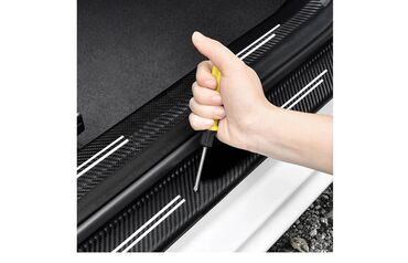 Tuning oprema: Stikeri za prag automobila - karbon BMW M. Set od 4 nalepnice za prag — 9