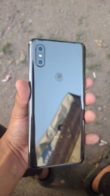 антена рация: Xiaomi, Mi Mix 3, 128 ГБ, түсү - Боз, 2 SIM