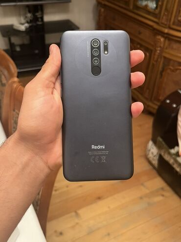 Redmi: Redmi 9, 64 GB, rəng - Boz, Barmaq izi, Face ID