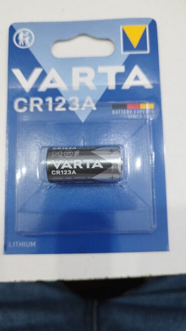gunes batareyasi: CR123A 
Original yeni VARTA batareykalari