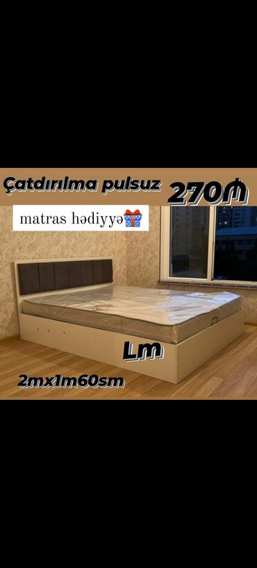 Çarpayılar: Yeni, İkinəfərlik çarpayı, Bazasız, Matras ilə, Siyirməsiz, Türkiyə -da lalafo.az — 5 Çarpayılar: Yeni, İkinəfərlik çarpayı, Bazasız, Matras ilə, Siyirməsiz, Türkiyə — 5