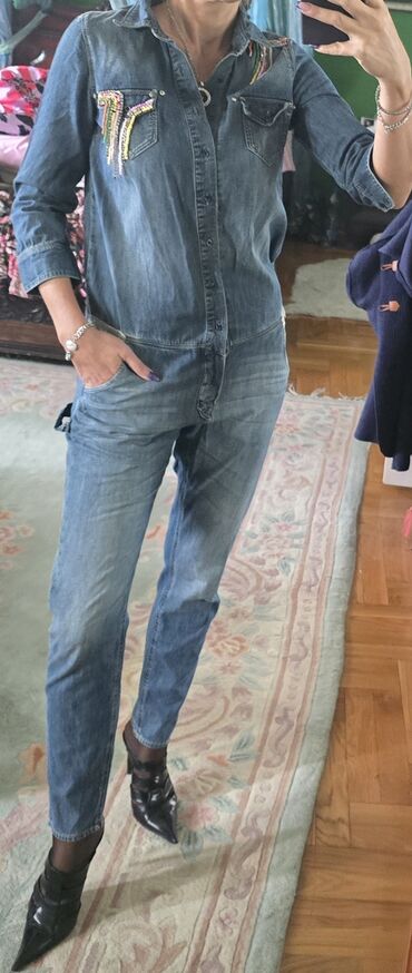 Kombinezoni: Abercrombie & Fitch, XS (EU 34), S (EU 36), bоја - Svetloplava — 8